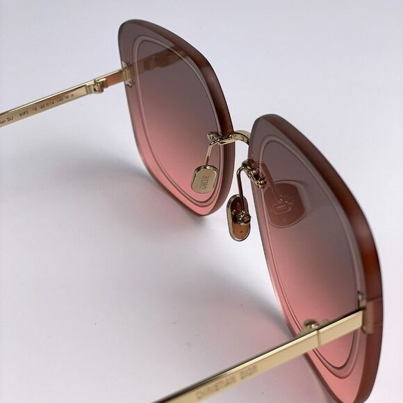 NEW Dior ULTRADIOR SU B0F2 Pink Gold Brown Women Square Oversized Sunglasses - Picture 9 of 13